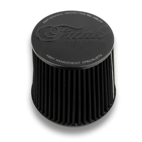 Funk Motorsport 3" Black Cone Performance Air Filter (Universal)