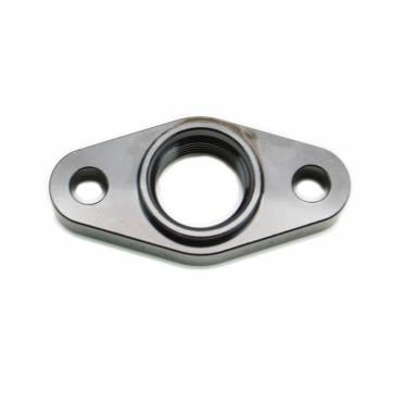 Turbosmart Billet Turbo Drain adapter with Silicon O-ring. 52mm Mounting Holes - T3/T4 style fit.